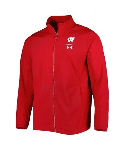 Men's Red Wisconsin Badgers Squad 3.0 Full-Zip Jacket $39.60 Jackets