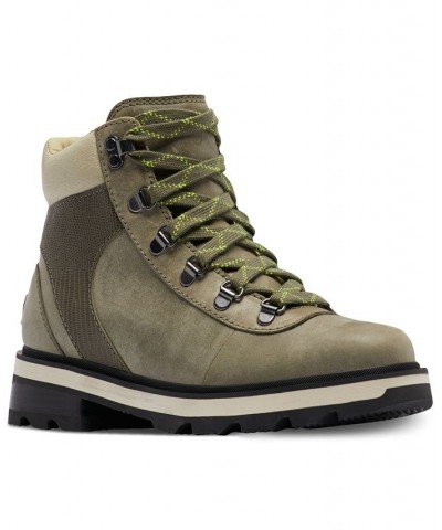 Women's Lennox Hiker Lace-Up Waterproof Booties Green $39.57 Shoes