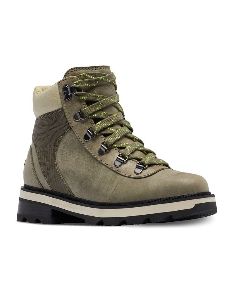 Women's Lennox Hiker Lace-Up Waterproof Booties Green $39.57 Shoes