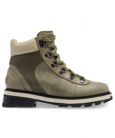 Women's Lennox Hiker Lace-Up Waterproof Booties Green $39.57 Shoes