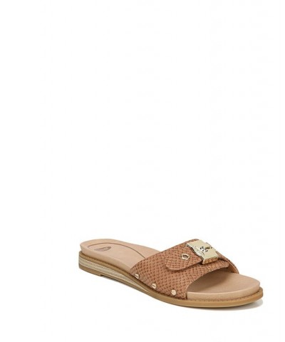 Women's Originalist Slide Sandals Tan/Beige $34.40 Shoes