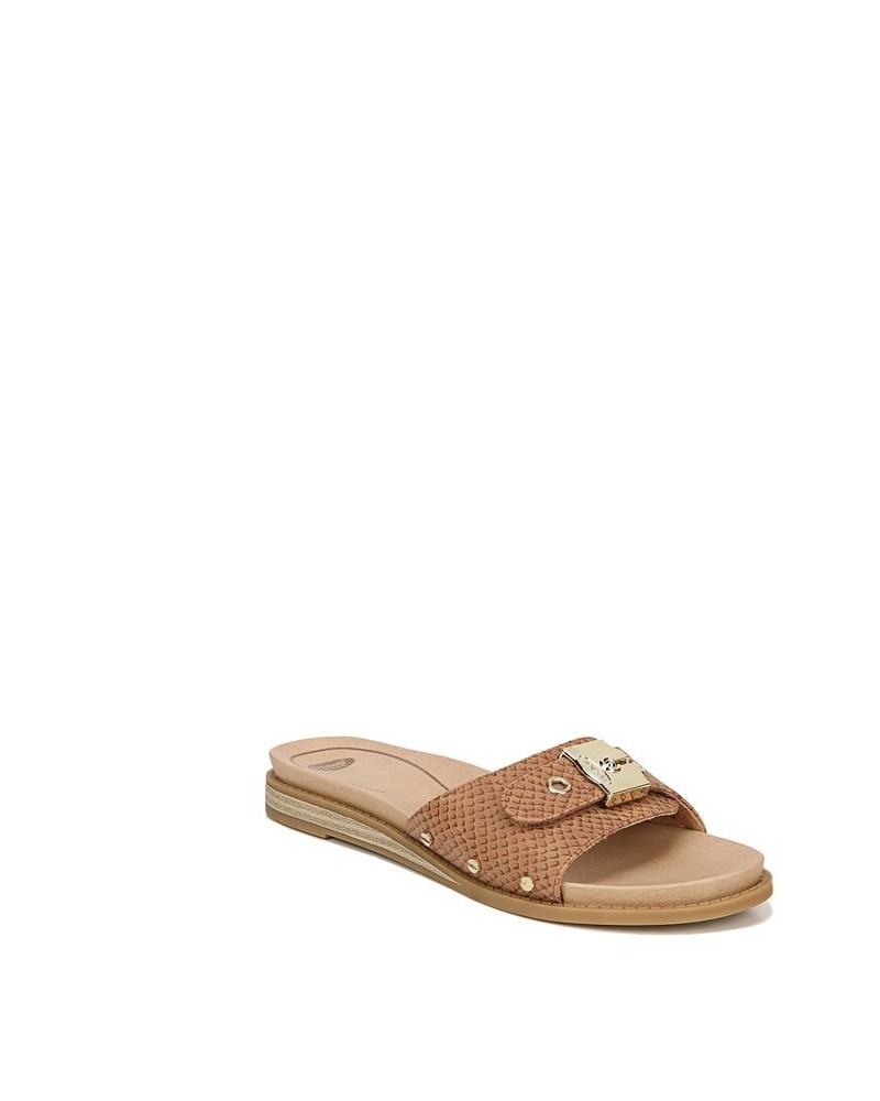 Women's Originalist Slide Sandals Tan/Beige $34.40 Shoes