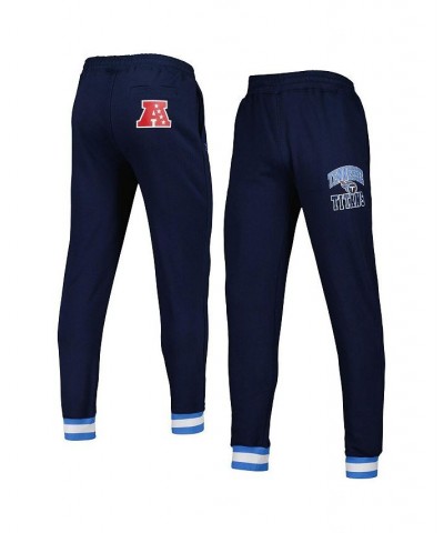 Men's Navy Tennessee Titans Blitz Fleece Jogger Pants $37.10 Pants