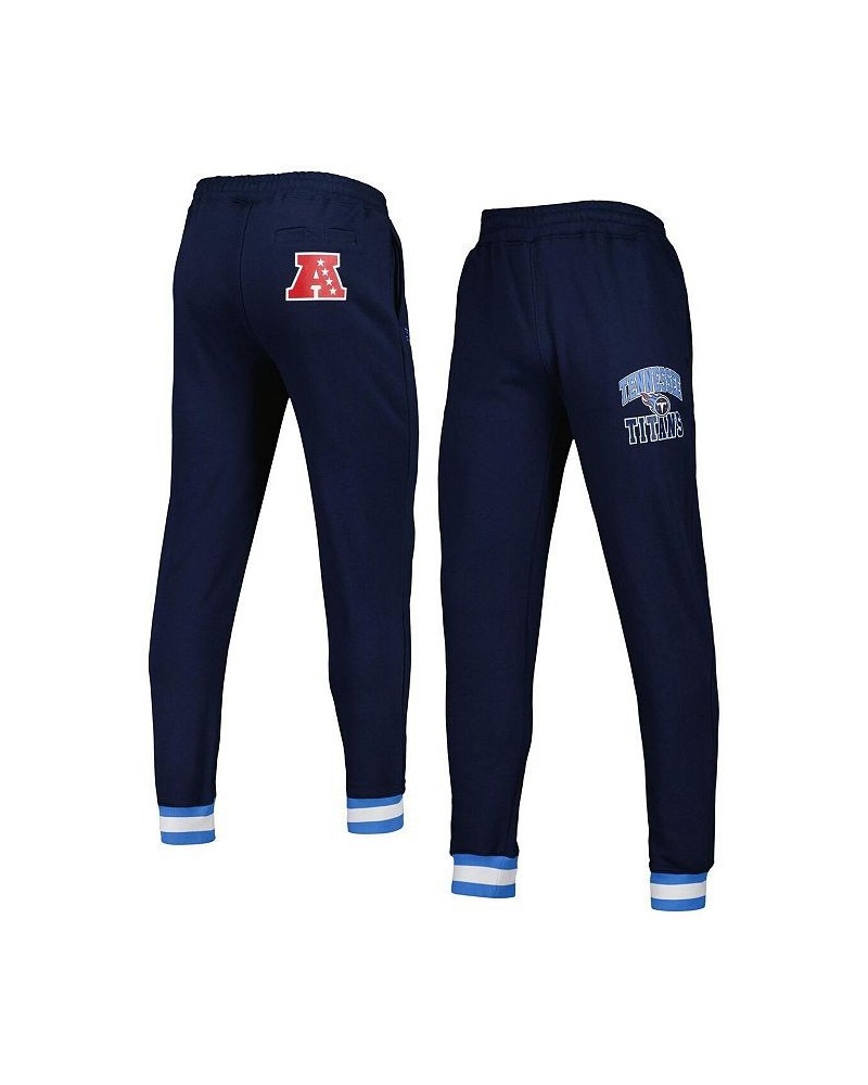 Men's Navy Tennessee Titans Blitz Fleece Jogger Pants $37.10 Pants