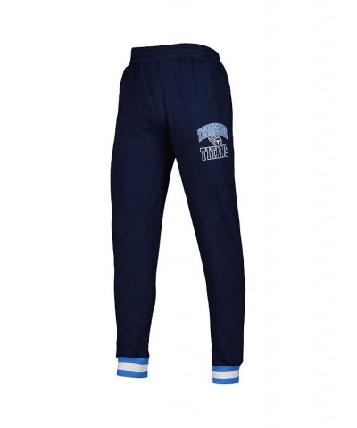 Men's Navy Tennessee Titans Blitz Fleece Jogger Pants $37.10 Pants