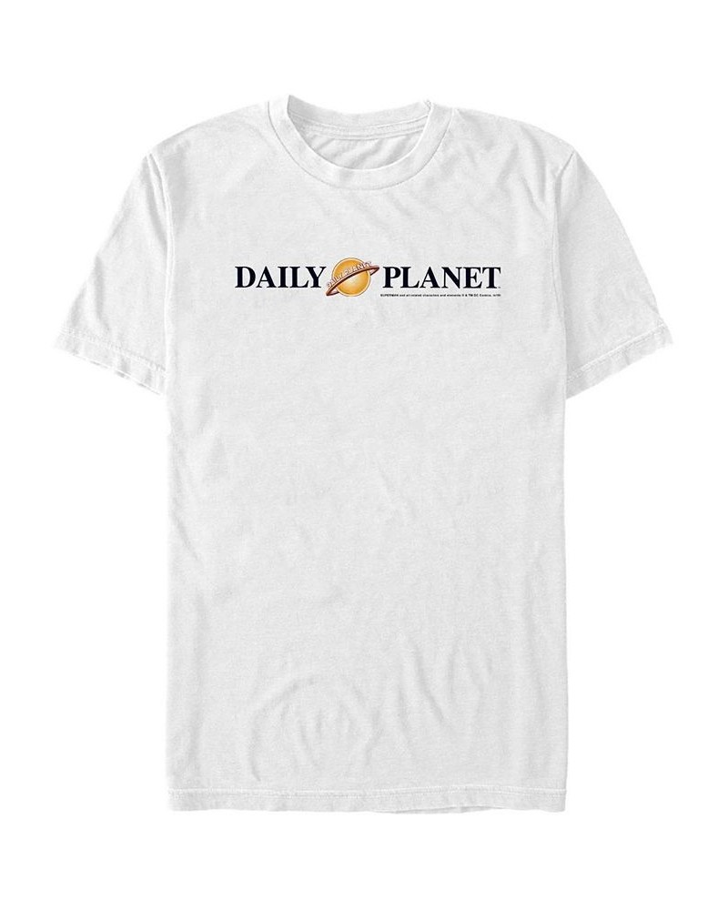 DC Men's Superman Daily Planet Text Logo Short Sleeve T-Shirt $14.00 T-Shirts