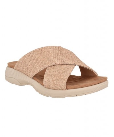 Women's Taite Square Toe Casual Flat Sandals PD01 $33.18 Shoes