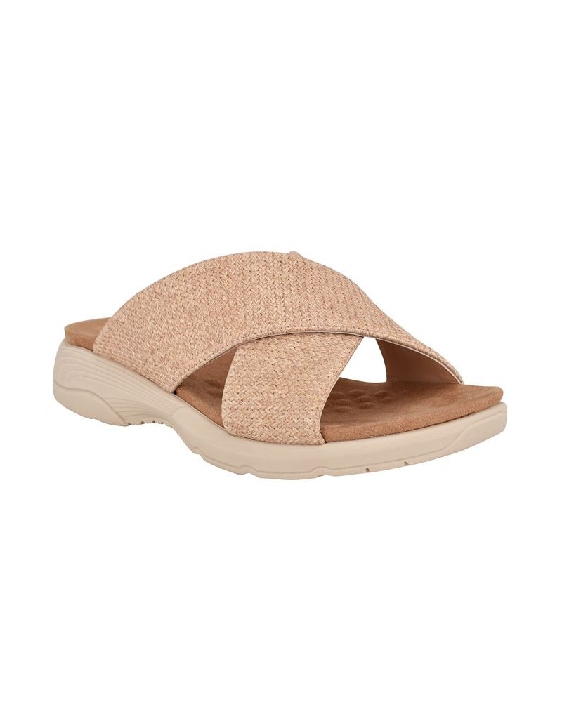 Women's Taite Square Toe Casual Flat Sandals PD01 $33.18 Shoes