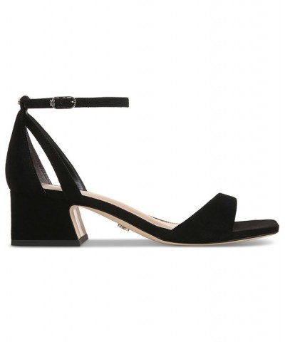 Wilson Ankle-Strap Block-Heel Sandals Brown $47.00 Shoes