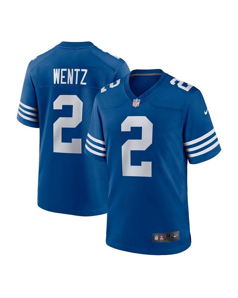 Men's Carson Wentz Royal Indianapolis Colts Alternate Game Jersey $42.90 Jersey