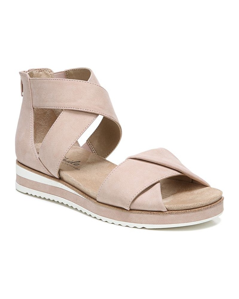 Zoom Strappy Sandals Pink $36.90 Shoes