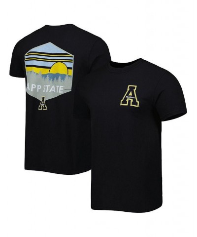 Men's Black Appalachian State Mountaineers Landscape Shield T-shirt $17.60 T-Shirts