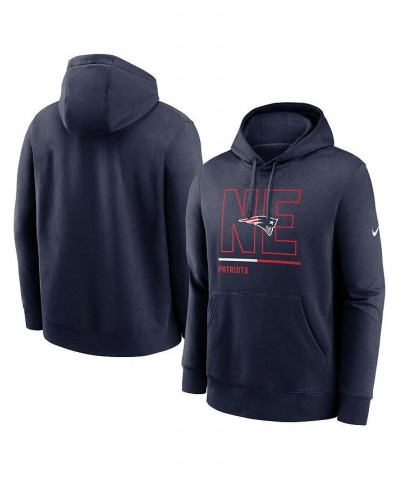 Men's Navy New England Patriots City Code Club Fleece Pullover Hoodie $46.74 Sweatshirt