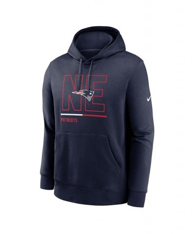 Men's Navy New England Patriots City Code Club Fleece Pullover Hoodie $46.74 Sweatshirt