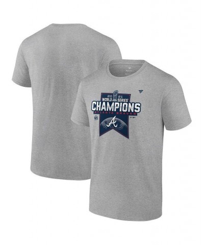 Men's Heathered Gray Atlanta Braves 2021 World Series Champions Locker Room Big Tall T-shirt $20.58 T-Shirts