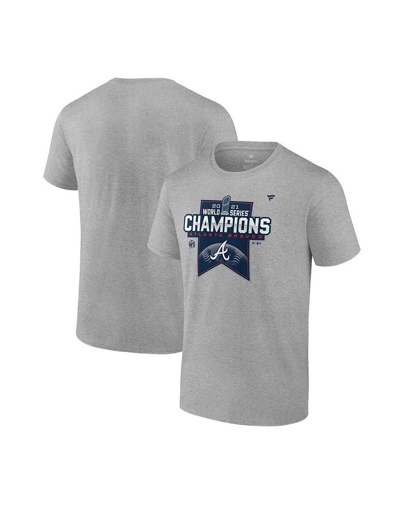 Men's Heathered Gray Atlanta Braves 2021 World Series Champions Locker Room Big Tall T-shirt $20.58 T-Shirts