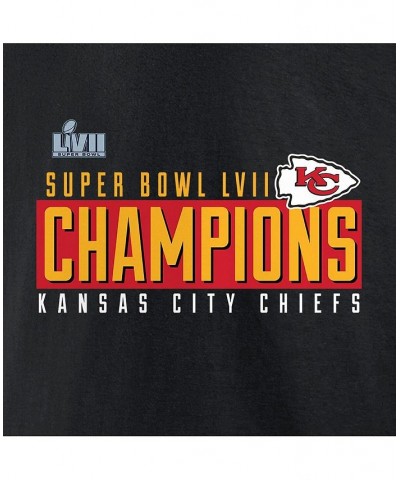 Men's Branded Black Kansas City Chiefs Super Bowl LVII Champions Big and Tall Scoreboard Showcase Schedule T-shirt $29.14 T-S...