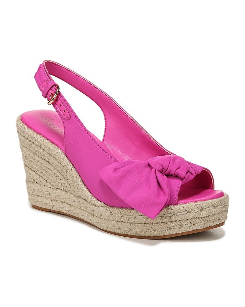 Bettina Wedge Sandals Pink $57.40 Shoes