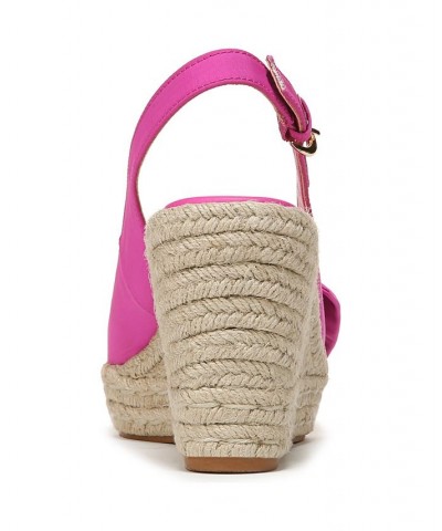 Bettina Wedge Sandals Pink $57.40 Shoes