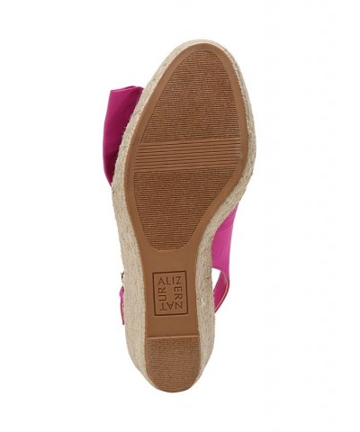 Bettina Wedge Sandals Pink $57.40 Shoes