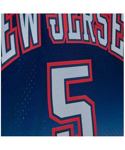 Men's Jason Kidd Gray, Blue New Jersey Nets 2006/07 Hardwood Classics Fadeaway Swingman Player Jersey $65.80 Jersey