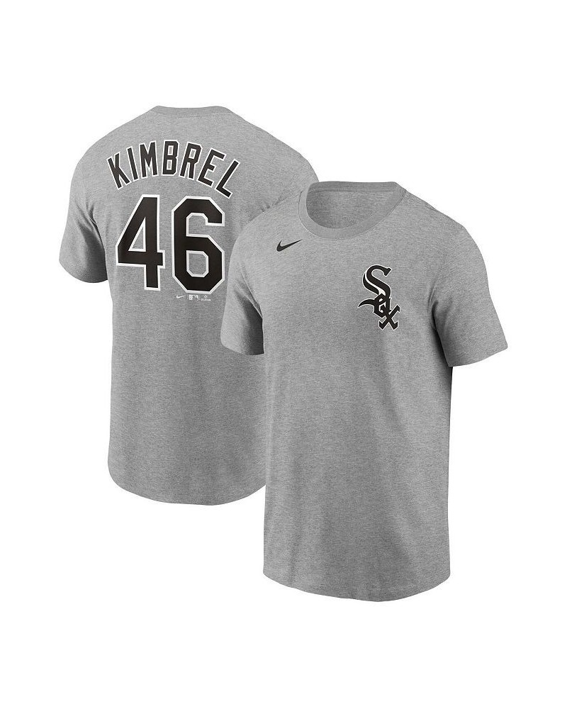 Men's Craig Kimbrel Heather Gray Chicago White Sox Name and Number T-shirt $25.49 T-Shirts