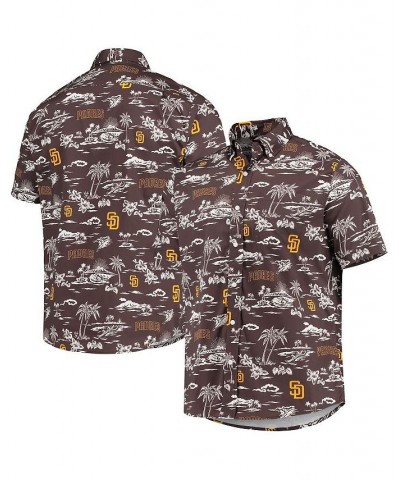 Men's Brown San Diego Padres Kekai Button-Down Shirt $54.00 Shirts