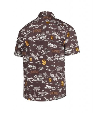 Men's Brown San Diego Padres Kekai Button-Down Shirt $54.00 Shirts