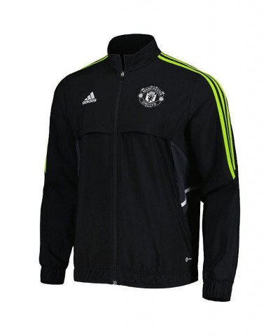 Men's Black Manchester United Presentation AEROREADY Full-Zip Jacket $38.00 Jackets