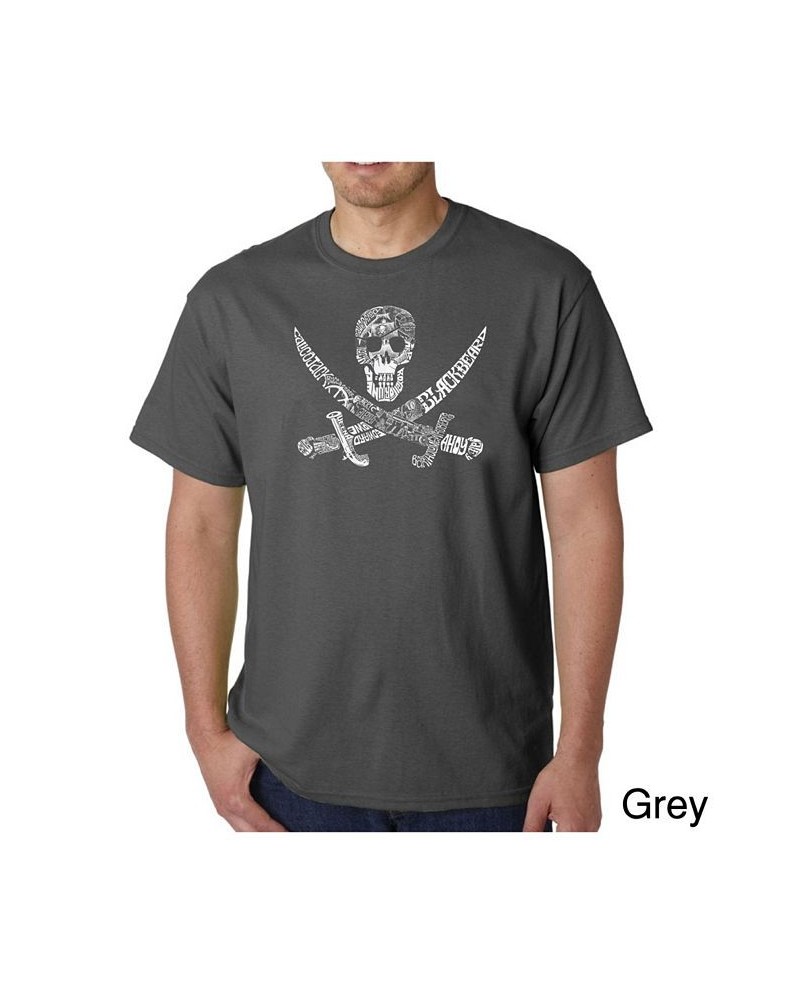 Mens Word Art T-Shirt - Pirate Gray $18.19 T-Shirts