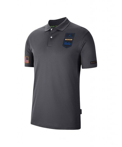 Men's Brand Anthracite UCLA Bruins Victory Military-Inspired Appreciation Performance Polo Shirt $36.66 Polo Shirts