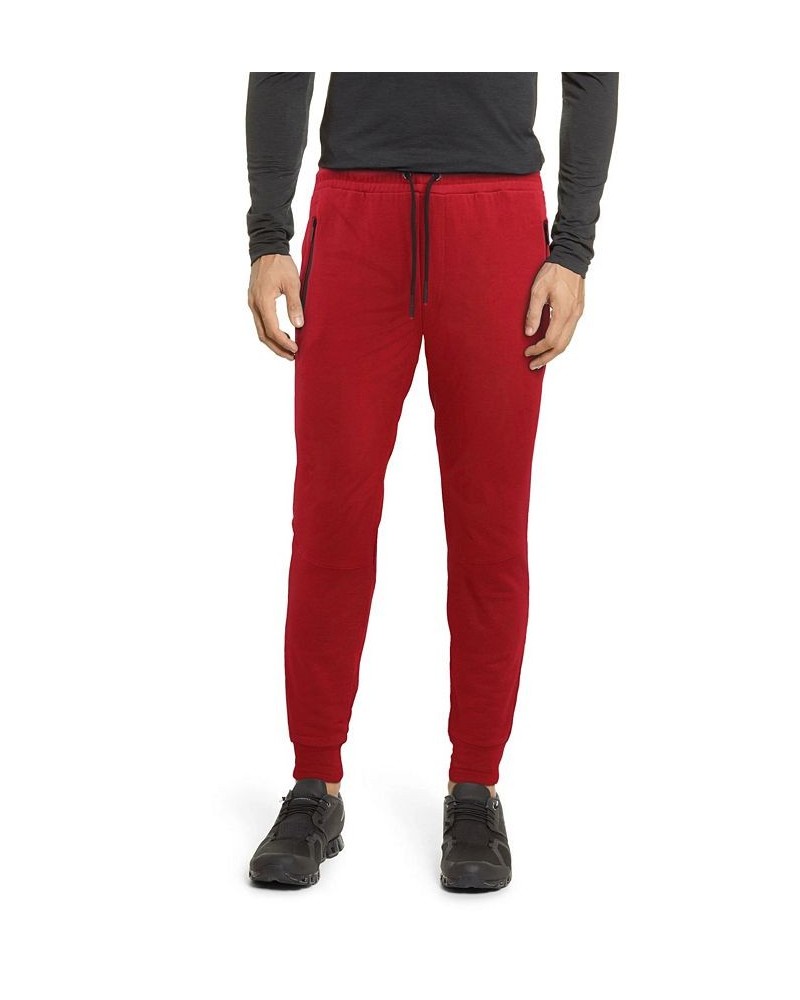 Men's Fleece Jogger Pants Red $24.94 Pants