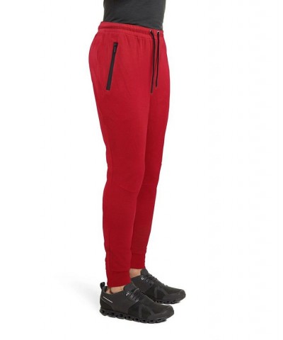 Men's Fleece Jogger Pants Red $24.94 Pants