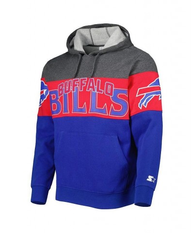 Men's Royal, Heather Charcoal Buffalo Bills Extreme Pullover Hoodie $48.95 Sweatshirt