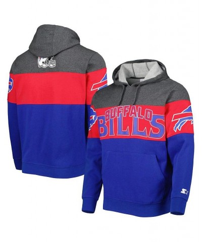 Men's Royal, Heather Charcoal Buffalo Bills Extreme Pullover Hoodie $48.95 Sweatshirt