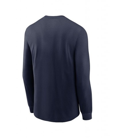 Men's College Navy Seattle Seahawks Team Slogan Long Sleeve T-shirt $29.69 T-Shirts