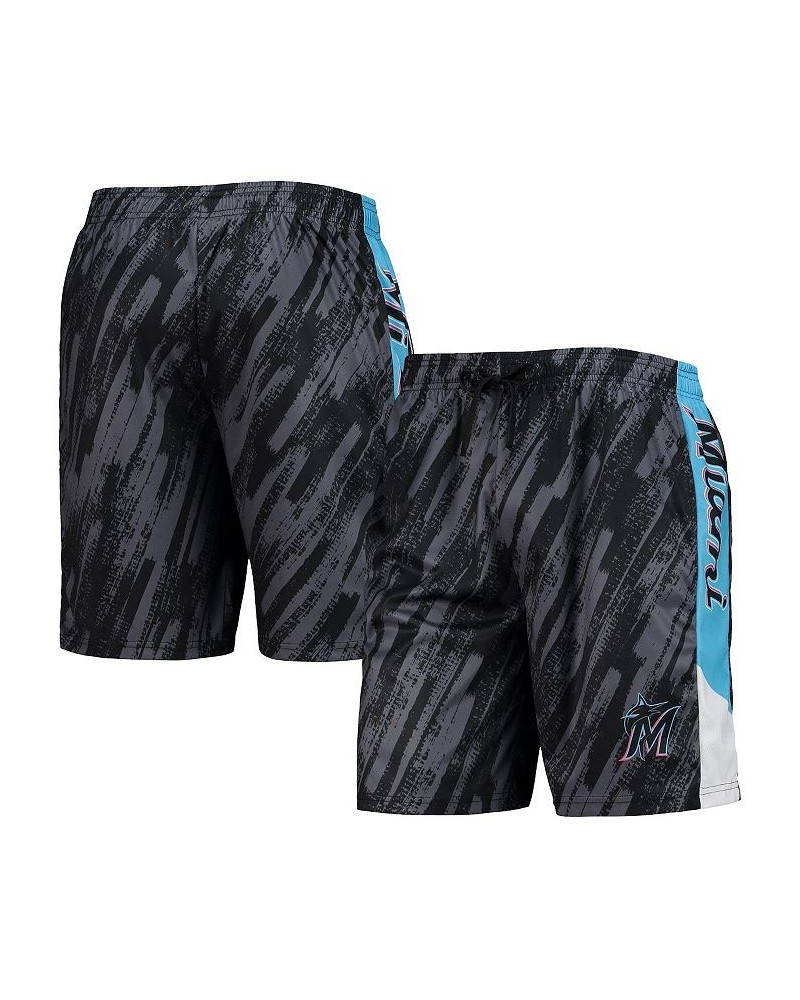 Men's Black Miami Marlins Static Shorts $28.99 Shorts