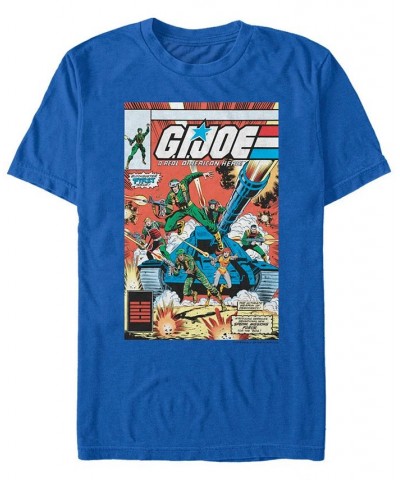 Men's G.I. Joe Classic Comic Poster Short Sleeve T-shirt Blue $19.59 T-Shirts