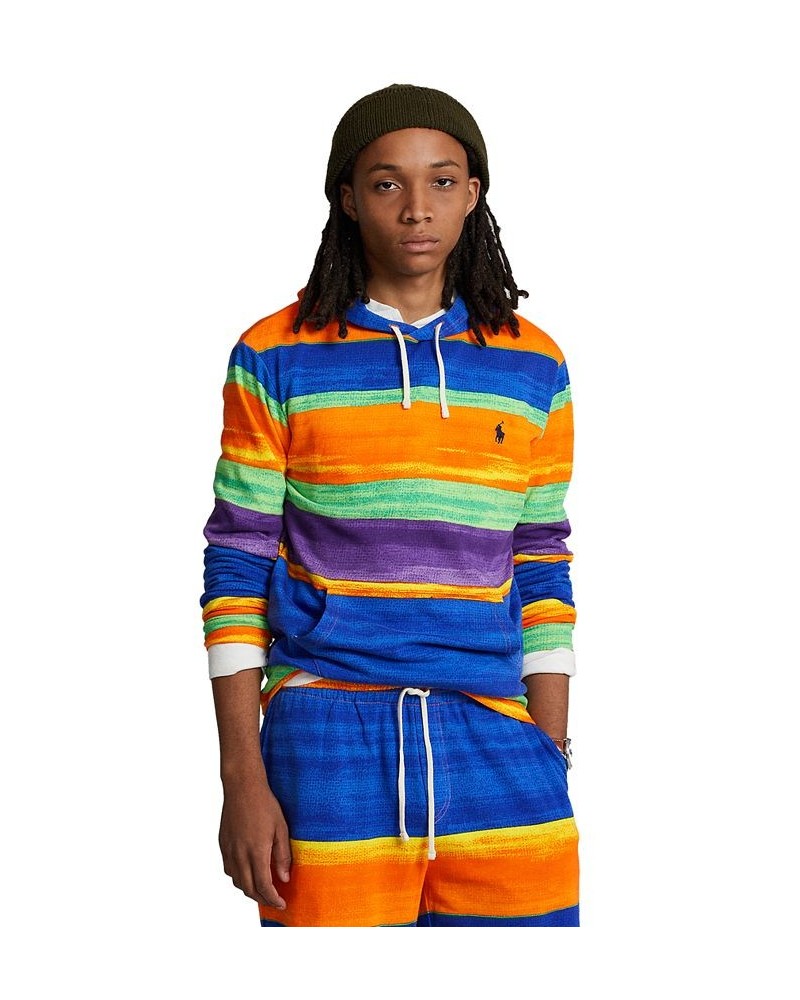 Men's Striped Spa Terry Hoodie Multi $37.79 Sweatshirt