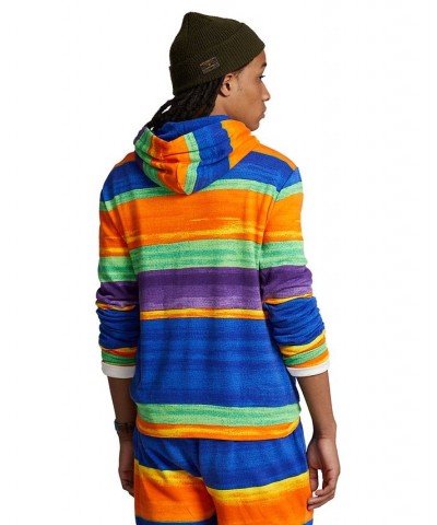 Men's Striped Spa Terry Hoodie Multi $37.79 Sweatshirt