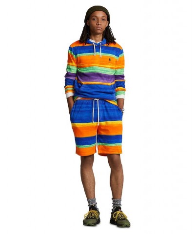 Men's Striped Spa Terry Hoodie Multi $37.79 Sweatshirt