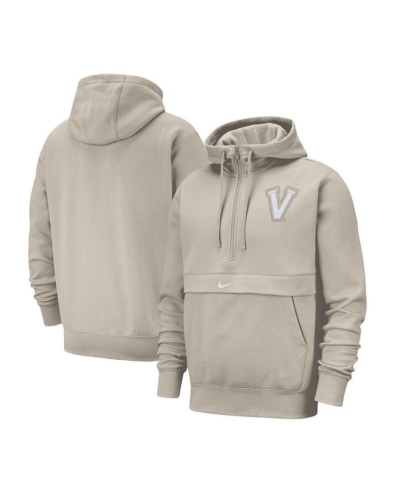 Men's Cream Virginia Cavaliers Club Half-Zip Hoodie $29.89 Sweatshirt