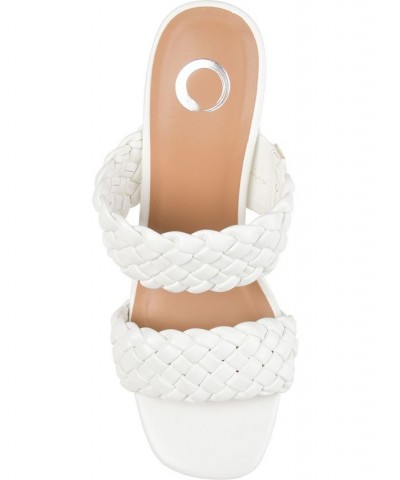 Women's Melissa Woven Sandals White $45.89 Shoes