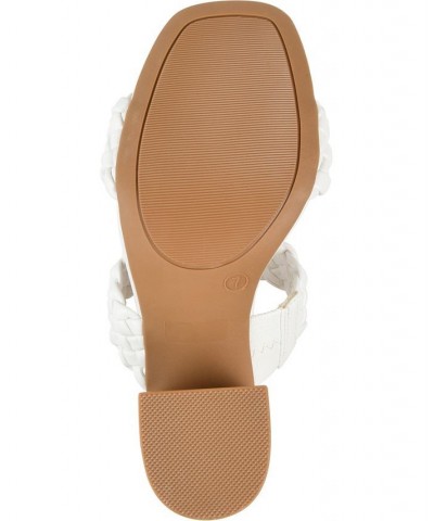 Women's Melissa Woven Sandals White $45.89 Shoes