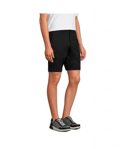 Men's Straight Fit Flex Performance Chino Shorts Black $30.73 Shorts