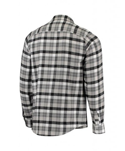 Men's Black and Gray Philadelphia Flyers Ease Plaid Button-Up Long Sleeve Shirt $30.24 Shirts