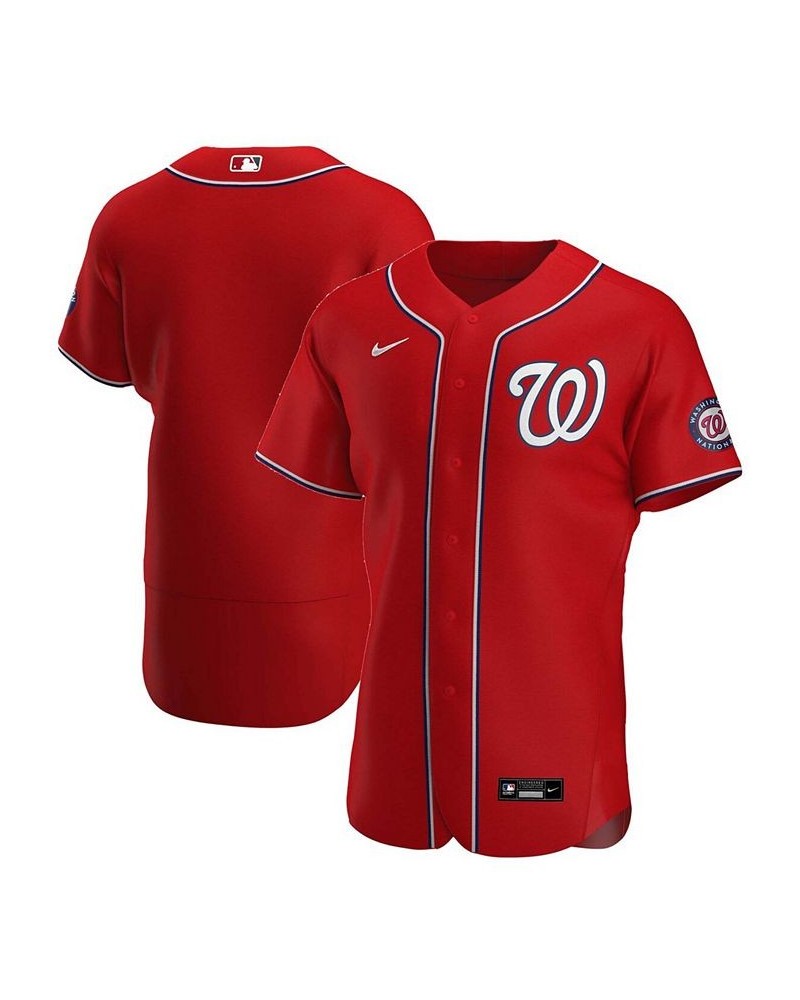 Men's Red Washington Nationals Alternate Authentic Team Jersey $98.00 Jersey