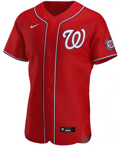 Men's Red Washington Nationals Alternate Authentic Team Jersey $98.00 Jersey