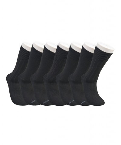 Men's Dress Crew Socks, Pack of 7 Black $23.39 Socks