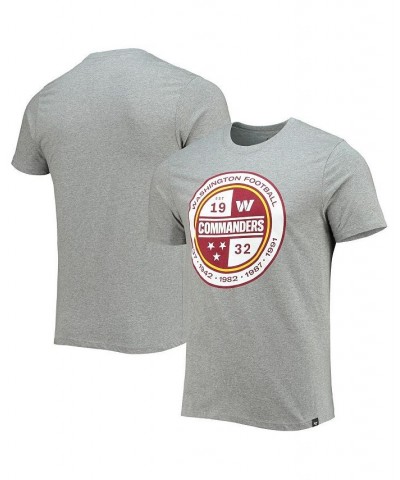 Men's Gray Washington Commanders Imprint Super Rival T-shirt $17.67 T-Shirts